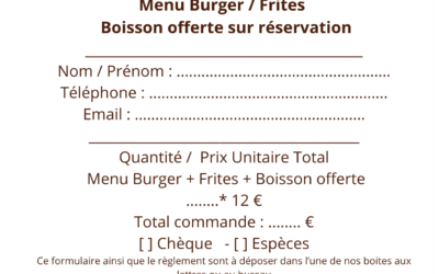 COMMANDE BURGERS GALA