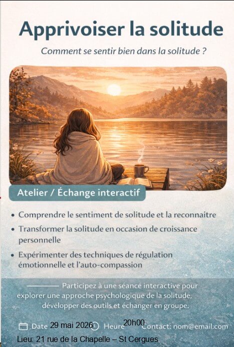 apprivoiser la solitude