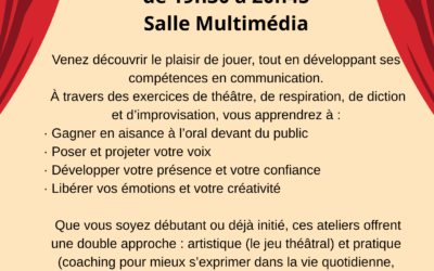 COURS DE THEATRE & COACHING D&rsquo;EXPRESSION ORALE